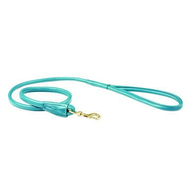 Weatherbeeta Laisse pour Chien Rolled Leather Teal M
