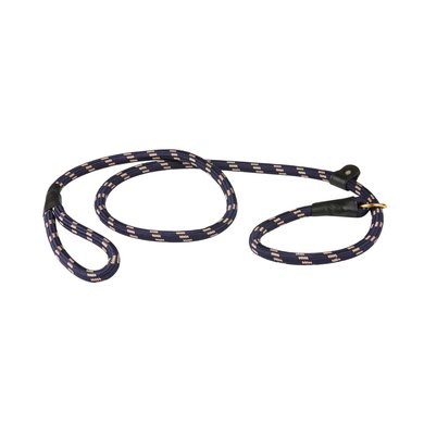 Weatherbeeta Slip Dog Lead Rope Leather Navy/Brown