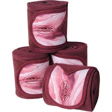 Weatherbeeta Bandages Swirl Marble Fleece Burgundy 3,5m