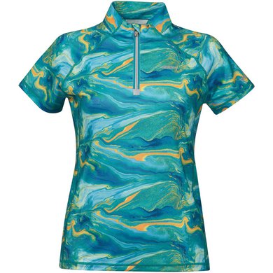 Weatherbeeta T-Shirt Ruby Swirl Marble Blauw/Oranje