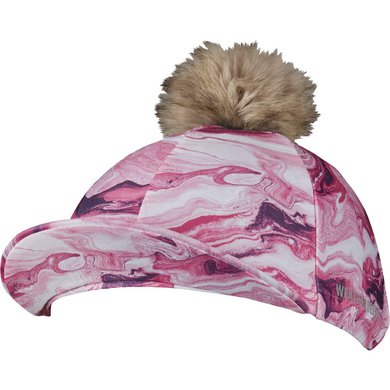 Weatherbeeta Hat Silk Swirl Marble Roze One Size