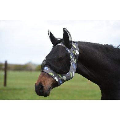 Weatherbeeta Fly Mask Deluxe Stretch with Ears Umbrella Print