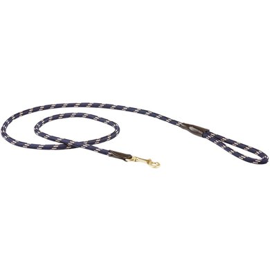 Weatherbeeta Laisse pour Chien Rope Leather Navy/Brown 120cm