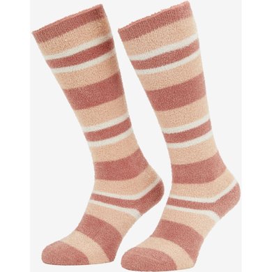 LeMieux Socks Fluffies Sabrina Stripe Child Apricots Kids