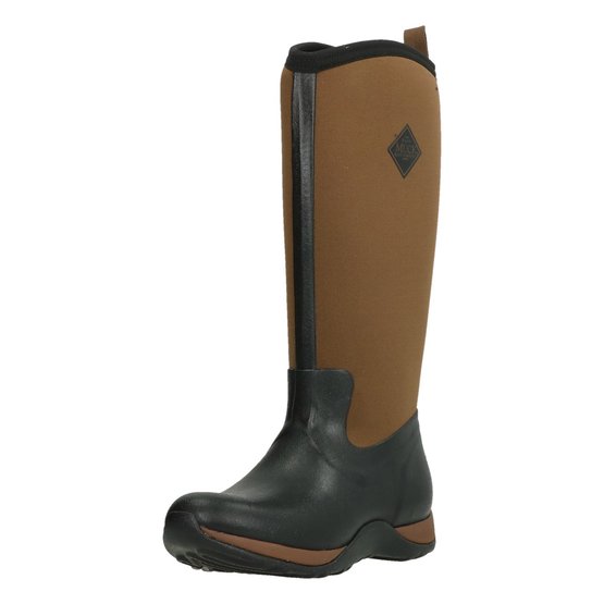 Muck Boots ARCTIC ADVENTURE Ladies Waterproof Winter Wellington Boots Black/Tan 