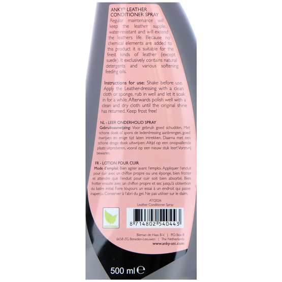 Anky Leather Conditioner Spray 500ml