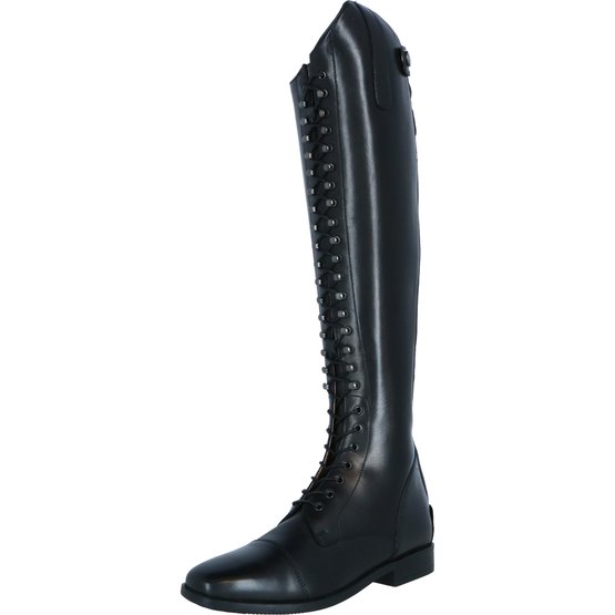 Black FREE DELIVERY HKM Long Leather Sparkle Dressage Riding Boot 