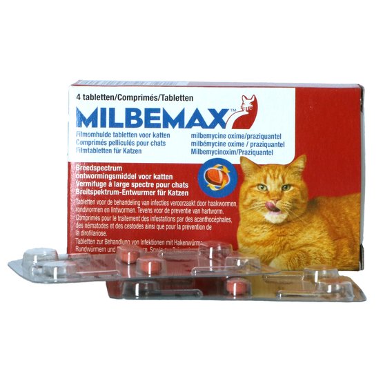 Milbemax Comprime Vermifuge Appetant Pour Chat 2 12kg 4tabl 4 Tablettes Agradi Fr