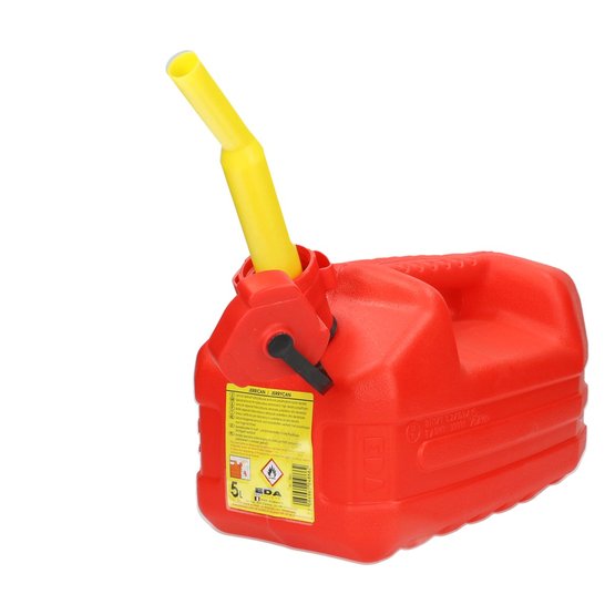 vroegrijp Beschrijving dennenboom EDA Fuel Jerry Can with Spout Red 5L - Agradi.com