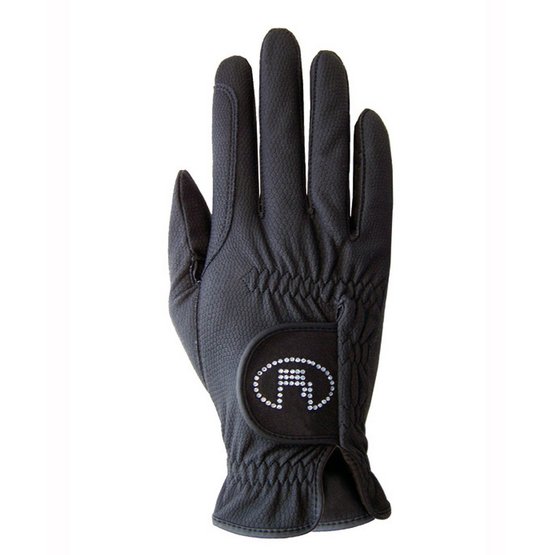 Roeckl Gloves Lisboa Roeck-Grip Swarovski Black 6 - Agradi.com