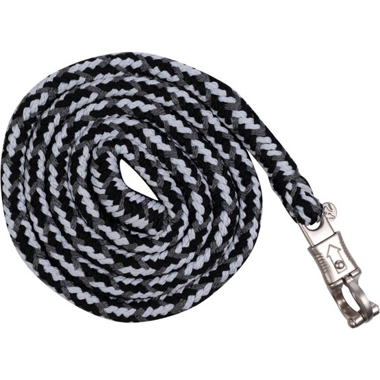 HKM Corde pour Licol Rosewood avec Crochet Panique Noir 180cm 