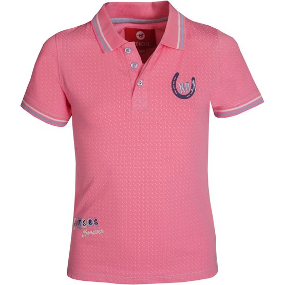 White polo store with pink horse