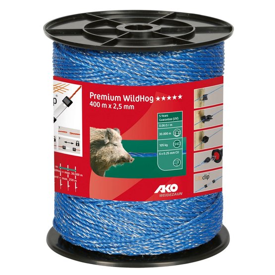 Ako Premium Wildhog Polywire 400m x 0,25mm