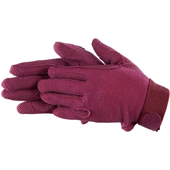 red cotton gloves