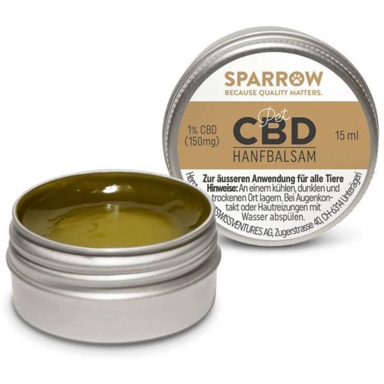 Sparrow Pet Hemp Balm with CBD 225 15ml - Agradi.com